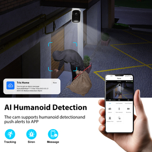 Tốt Nhất Bán 2K Hd Năng Lượng Mặt Trời Wifi Máy Ảnh Với IR Tầm Nhìn Ban Đêm Ai Phát Hiện Con Người IP66 Không Thấm Nước 24/7 Ghi Âm PIR Phát Hiện Chuyển Động - Product Image 4