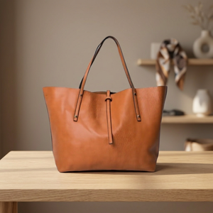 Pochette de mode pour femme en cuir véritable faite à la main, avec logo de marque personnalisé, durable, légère, grande capacité, sacs à main décontractés - Product Image 1