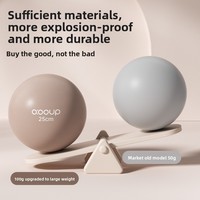 Mini-ballon de yoga Pilates multifonctionnel pour le fessier, en PVC, 25 cm, épaissi, anti-éclatement, pour exercices de fitness et massage pelvien personnalisé