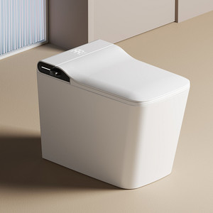 Toilette intelligente avec <span class=keywords><strong>bidet</strong></span>, carré, au sol, <span class=keywords><strong>siphon</strong></span> de toilette, chasse d'eau, toilette intelligente automatique en céramique monobloc - Product Image 1