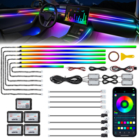 Kit d'éclairage intérieur de voiture Symphony 18 en 1, modes dynamiques, kit de perles LED sans fil avec musique