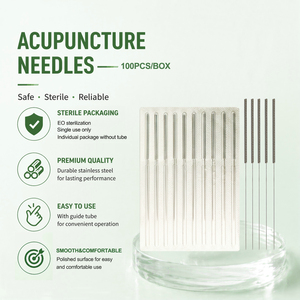 QUANHE – aiguilles d'<span class=keywords><strong>acupuncture</strong></span> jetables stériles chinoises, 100 pièces, <span class=keywords><strong>prix</strong></span> d'usine en gros - Product Image 4