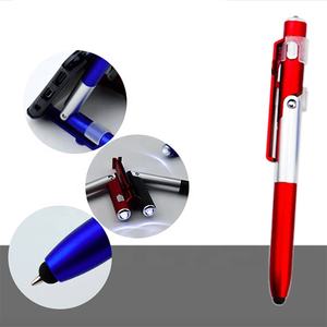 Plastik çok fonksiyonlu Stylus tükenmez kalem el feneri ile cep telefonu tutucu kalem promosyon hediyeler <span class=keywords><strong>1000</strong></span> - Product Image 5
