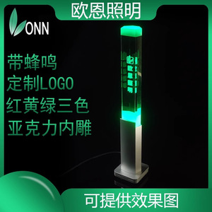 Luz de Advertencia LED Tricolor ONN M4Y-B con Logotipo Grabado en Cristal para Máquinas Herramienta CNC - Product Image 5