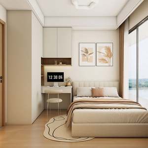 Melamine Bedroom Furniture White MDF <b>Wardrobe</b> Design Simple Style Solid Wood Walk-In Closet with Drawers for Clothes <b>Storage</b> - Product Image 4