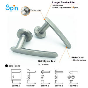 <span class=keywords><strong>Poignée</strong></span> <span class=keywords><strong>de</strong></span> fenêtre en alliage <span class=keywords><strong>de</strong></span> zinc avec manivelle en acier inoxydable, opérateur moderne à revêtement PVD - Product Image 4