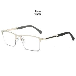 <span class=keywords><strong>Gafas</strong></span> de <span class=keywords><strong>Lectura</strong></span> con Lentes Transparentes Anti-Luz Azul, Estilo Moderno, Plateadas, para Personas Mayores y de Mediana Edad, Unisex, Montura Metálica, Venta al Por Mayor - Product Image 6