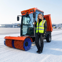 Vente en gros de souffleuse à neige 4x4 de 25 CV, balayeuse de 1400 mm, charrue de 1500 mm, déneigeuse 3-en-1 avec un grand réservoir de carburant de 15 L