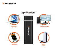 Nouvelle vente flash - Boîtier métallique pour SSD externe portable pour jeux PC - USB 3.2 Type-C - Jusqu'à 2000 Mo/s en lecture/1800 Mo/s en écriture - 256 Go - 2 To