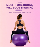 Ballon de Pilates et de Yoga OEM en PVC Écologique de Haute Qualité pour Gymnastique, Fitness, Exercice, Équilibre, Thérapie, Antidérapant, Multicolore, 65 cm