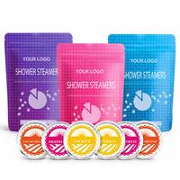Lot de 6/12 Pastilles de Douche Effervescentes Naturelles, Véganes et Biologiques, pour Bain et Douche, Ensemble d'Aromathérapie