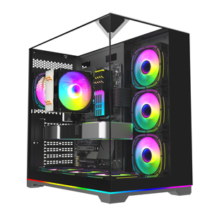 ATX Pleine <span class=keywords><strong>Tour</strong></span> De Bureau Amovible En Verre Trempé Blanc <span class=keywords><strong>Pc</strong></span> Boîtier Cpu Cabinet De Refroidissement Gabinete <span class=keywords><strong>Gamer</strong></span> Gaming Computer case Towers - Product Image 1