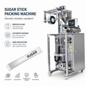 Machine d'emballage verticale automatique pour sachets de sucre blanc en poudre, 5g, 10g, 5, 10 G grammes, petit format, <span class=keywords><strong>prix</strong></span> le plus bas, emballage rapide - Product Image 1
