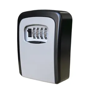 Tipo cuadrado combinación clave almacenamiento <span class=keywords><strong>seguro</strong></span> de aleación de aluminio de la caja con tobogán para Airbnb Casa garaje de la escuela - Product Image 1