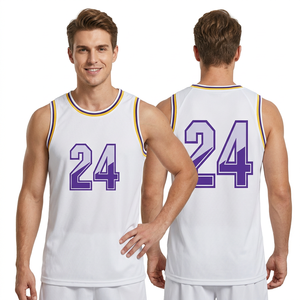 Camiseta Deportiva Personalizada con Transferencia Térmica, Camiseta sin Mangas para Baloncesto, Ropa Deportiva Transpirable de Primera Calidad, Malla Antibacteriana de Secado Rápido - Product Image 1