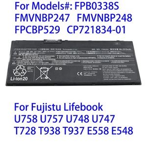 คุณภาพแบตเตอรี่แล็ปท็อป FPB0338S สําหรับ <span class=keywords><strong>FUJITSU</strong></span> Lifebook T938 T937 E558 E548 P728 14.4V 50WH 3490mAh แบตเตอรี่โน้ตบุ๊ค - Product Image 2