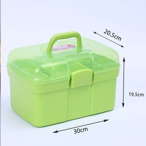 Caja Organizadora de Herramientas de Uñas de Gran Capacidad, Doble Capa, con Compartimentos, para Manicuristas - Product Image 6