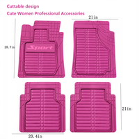 Tapis de sol de voiture, imperméables, universels, robustes, 4 pièces, en caoutchouc, ensemble complet, design prédécoupé, adaptés aux SUV, fourgonnettes, camions