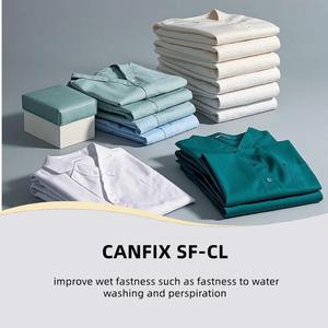 Agent fixateur de résistance au chlore CANFIX SF-CL pour <span class=keywords><strong>agents</strong></span> auxiliaires textiles, teintures réactives, matériaux teints et imprimés, origine CN/SHG - Product Image 5