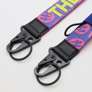 Custom Jacquard Webbing Crossbody Shoulder Strap Multi-Functional Outdoor Keychain Bottle Opener Headphone Holder <b>Lanyard</b> - Product Image 2