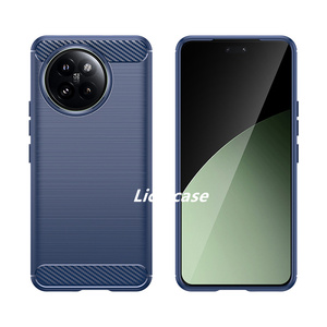 เคสโทรศัพท์มือถือผิวด้านลายคาร์บอนไฟเบอร์ lichicase TPU แบบนิ่มกันกระแทกสำหรับ Xiaomi Civi 4 Pro - Product Image 3