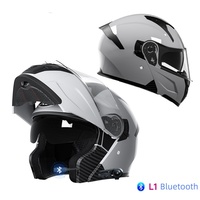 SOMAN SM965 Nuovo Casco Moto Unisex Aperto con Doppia Visiera e Telecamera Integrata, Certificato ABS DOT ECE