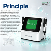 Appareil de soin de la peau du visage au carbone et à l'oxygène pour bureau, avec massage circulaire 4D, dispositif de thérapie anti-âge pour usage domestique