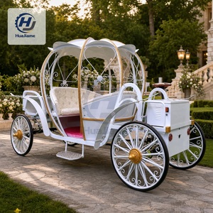 Huajia, Nueva Carruada Eléctrica de Lujo Color Rosa, Vehículo de Pasajeros Vintage para <span class=keywords><strong>Excursiones</strong></span> en Resorts - Product Image 2