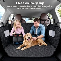 Housse de siège de voiture pour chien, hamac imperméable pour siège arrière avec fenêtre en maille, anti-rayures et antidérapant pour voiture, SUV, camion