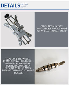 Équipement d'alignement manuel des roues pour <span class=keywords><strong>garage</strong></span> automobile avec plateformes tournantes – Machine d'alignement des roues de voiture - Product Image 6