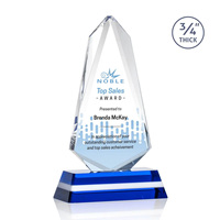 Edle bunte Kristall trophäen Pyramiden form für Sales Excellence K9 Kristall trophäen