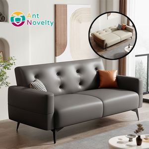 AntNovelle 3-Seater Single Eco-Friendly Fabric Luxury Washable <strong>Sexy</strong> Leather Sofa <strong>Bed</strong> Foldable for Living Room Bedroom Dining - Product Image 2