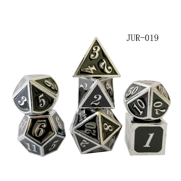 Manufacturer specializing in the production of zinc alloy multi-sided metal dice casual entertainment game dice
