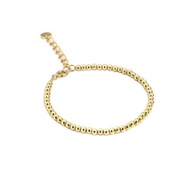 Bracelet Cuban Link unisexe en laiton plaqué or 18 carats, chaîne minimaliste, scintillante, tendance, cadeau, bijoux, accessoire de mode