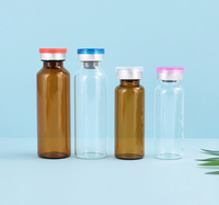 Flacons en verre transparents scellés par sertissage pour cosmétiques et poudres lyophilisées – Contenants vides