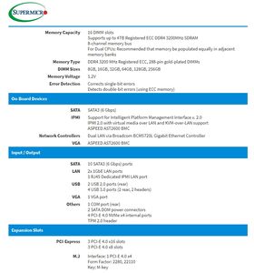 Supermicro H12DSi-N6 untuk Motherboard Server untuk Prosesor Seri <span class=keywords><strong>AMD</strong></span> EPYC 7002/7003 - Product Image 4
