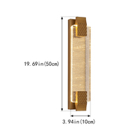 Lampe murale en fer à LED personnalisée de 50cm Lampe murale décorative à la mode minimaliste à LED pour projet d'hôtel