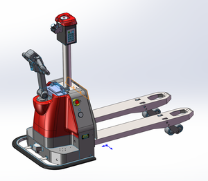 Carretilla elevadora <span class=keywords><strong>AGV</strong></span> no tripulada, transpaleta, vehículos guiados automatizados, caja Robot para logística de almacén estrecho - Product Image 3