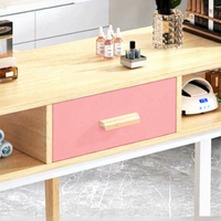 Nouvelle table et chaise de manucure de salon commercial de luxe en fer moderne avec collecteur de poussière Chine