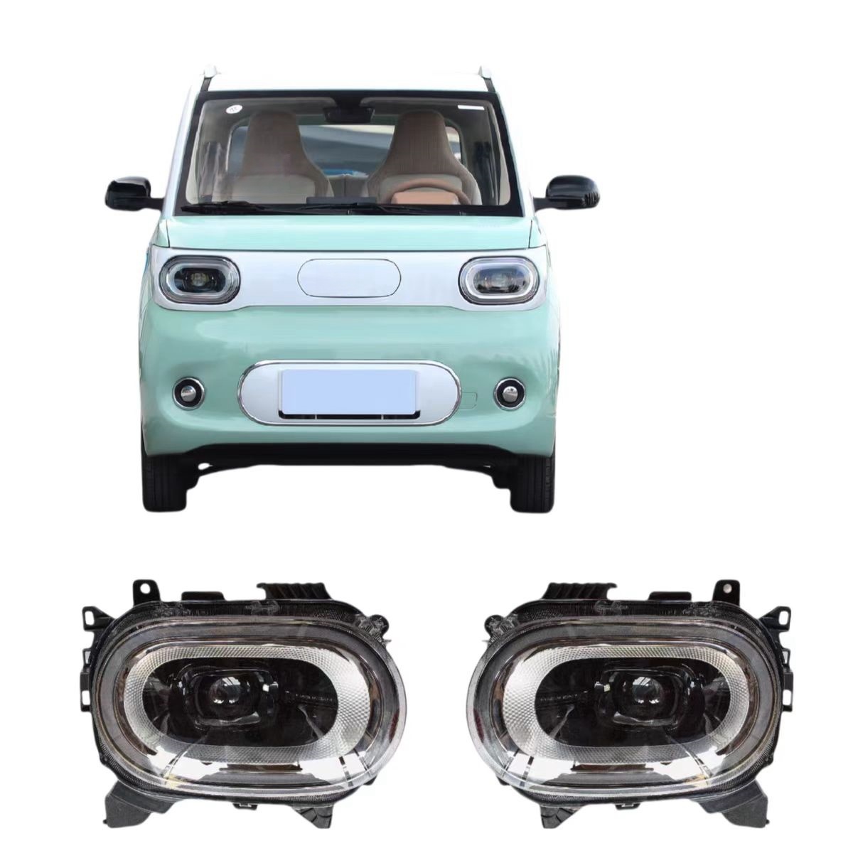 Headlamp Combination Headlight Is Suitable for Wuling Hongguang MINIEV GB Macaron Macaron III Auto Parts Image 3