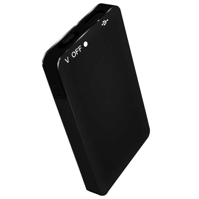 Aomago Slim Voice Activated Recorder 30Hours Battery Recording Time MP3 Playback Metal Case Mini Card Digital Voice Records