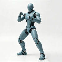 Figura de Acción de Robot Militar Coleccionable en 3D de PVC de Alta Calidad, Escala 1:10, para Edades de 5 a 13 Años, Unisex