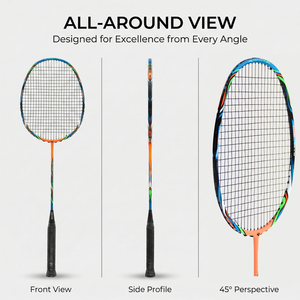 <span class=keywords><strong>Raquette</strong></span> de <span class=keywords><strong>badminton</strong></span> professionnelle en fibre de carbone pour joueurs avancés – Équipement haut de gamme pour l'entraînement et les tournois – Idéale pour le niveau club – Personnalisable - Product Image 4