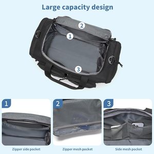 Bolsa Táctica de Lona para Hombre, Bolsa de Lona de 35L para Gimnasio, Viajes de Fin de Semana, Entrenamiento, Bolsa Molle - Product Image 5