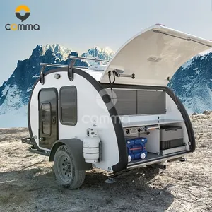 מפעל מותאם אישית remorque 8x5 הרפתקאות קרוואן בציר camper קרוואן עבור טיולים בהרים