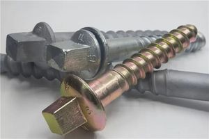 Tornillo de disco grande ferroviario Spike Rail Sleeper Tornillo Spike con disco grande - Product Image 2