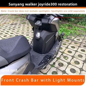 Nuovo Supporto per Faro in Acciaio al Carbonio Spesso, Compatibile con Protezione Motore <span class=keywords><strong>SYM</strong></span> <span class=keywords><strong>Joyride</strong></span> 300, Protezione Tubo di Scarico Posteriore, Anti-Caduta, Resistente - Product Image 2
