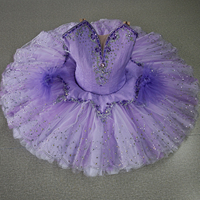 Nouveau tutu de ballet professionnel pour adultes, bleu paon, en spandex/coton, costume de performance