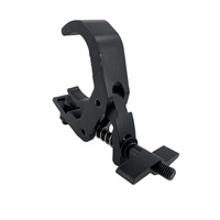 Crochet de botte d'étape de tête mobile de pince légère en aluminium argenté et noir pour l'éclairage d'étape accrochant