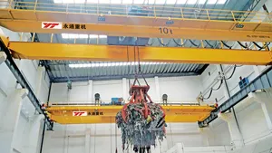 China Supplier Indoor 50ton Automatic Garbage Grab Automatic Crane